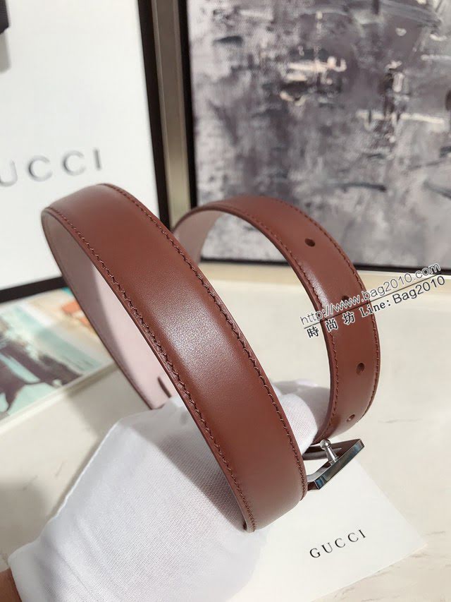 Gucci經典皮帶 古奇方扣牛皮腰帶  jjp2040